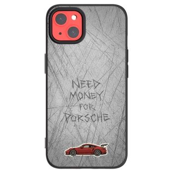 Picasee Μαύρη θήκη σιλικόνης για Apple iPhone 13 - Garage Scratch