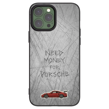 Picasee Μαύρη θήκη σιλικόνης για Apple iPhone 13 Pro Max - Garage Scratch