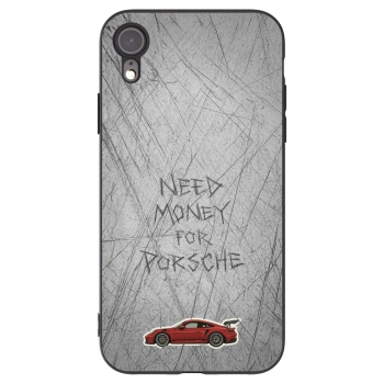 Picasee Μαύρη θήκη σιλικόνης για Apple iPhone XR - Garage Scratch