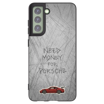 Picasee Μαύρη θήκη σιλικόνης για Samsung Galaxy S21 FE 5G - Garage Scratch