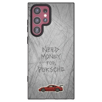 Picasee Μαύρη θήκη σιλικόνης για Samsung Galaxy S22 Ultra 5G - Garage Scratch