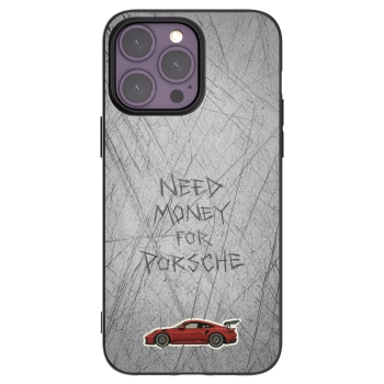Picasee Μαύρη θήκη σιλικόνης για Apple iPhone 14 Pro Max - Garage Scratch