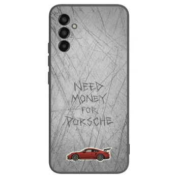Picasee Μαύρη θήκη σιλικόνης για Samsung Galaxy M13 M135F - Garage Scratch