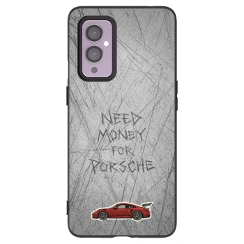 Picasee Μαύρη θήκη σιλικόνης για OnePlus 9 - Garage Scratch