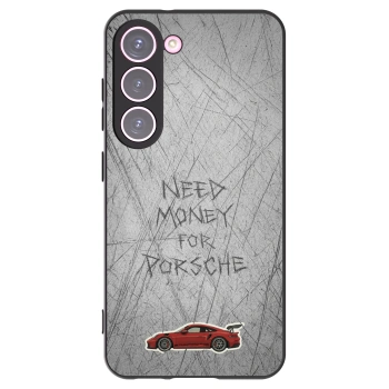 Picasee Μαύρη θήκη σιλικόνης για Samsung Galaxy S23 5G - Garage Scratch
