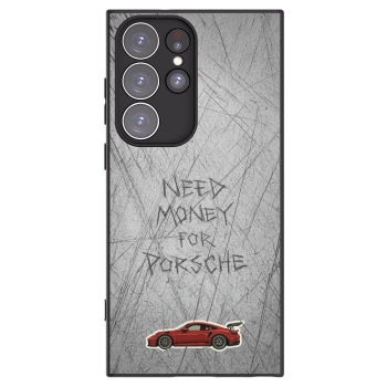 Picasee Μαύρη θήκη σιλικόνης για Samsung Galaxy S23 Ultra 5G - Garage Scratch