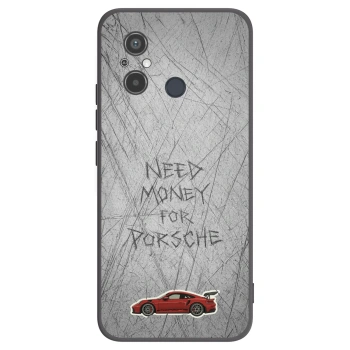 Picasee Μαύρη θήκη σιλικόνης για Xiaomi Redmi 12C - Garage Scratch