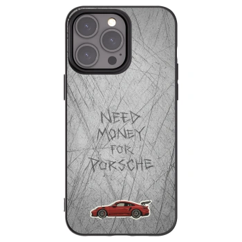Picasee Μαύρη θήκη σιλικόνης για Apple iPhone 15 Pro Max - Garage Scratch