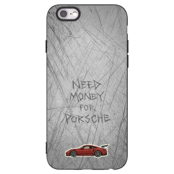 Picasee Μαύρη θήκη σιλικόνης για Apple iPhone 6/6S - Garage Scratch
