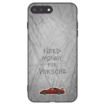 Picasee Μαύρη θήκη σιλικόνης για Apple iPhone 7 Plus - Garage Scratch