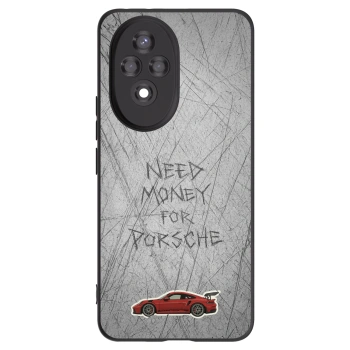 Picasee Μαύρη θήκη σιλικόνης για Honor 200 Pro 5G - Garage Scratch
