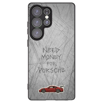 Picasee Μαύρη θήκη σιλικόνης για Samsung Galaxy S25 Ultra 5G - Garage Scratch