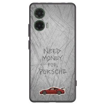 Picasee Μαύρη θήκη σιλικόνης για Motorola Moto G35 5G - Garage Scratch