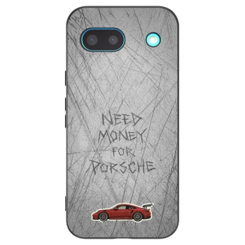 Picasee Μαύρη θήκη σιλικόνης για Google Pixel 8a - Garage Scratch