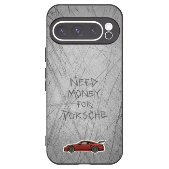 Picasee Μαύρη θήκη σιλικόνης για Google Pixel 9 Pro XL - Garage Scratch