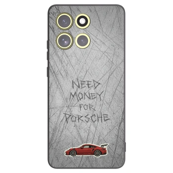 Picasee Μαύρη θήκη σιλικόνης για Motorola Moto G86 5G - Garage Scratch