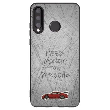 Picasee Μαύρη θήκη σιλικόνης για Huawei P30 Lite - Garage Scratch