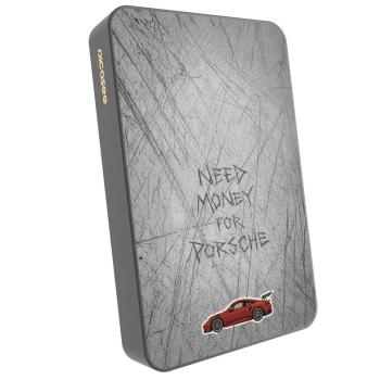 Picasee Powerbank με MagSafe 10 000 mAh Γκρί - Garage Scratch