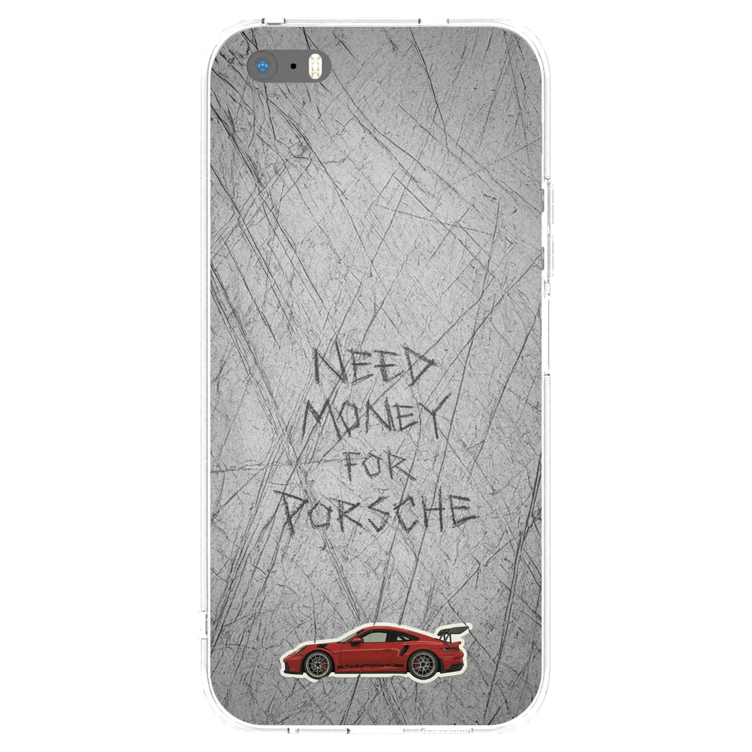Picasee διαφανής θήκη σιλικόνης Apple iPhone 5/5S/SE - Garage Scratch