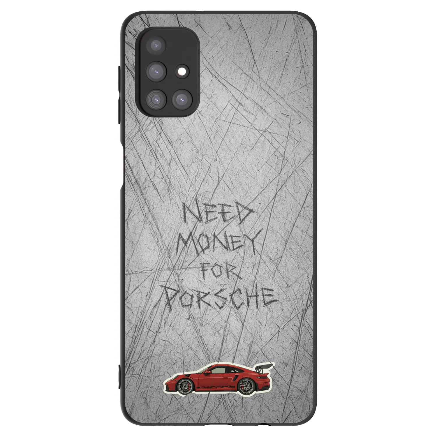 Picasee Μαύρη θήκη σιλικόνης για Samsung Galaxy M31s - Garage Scratch