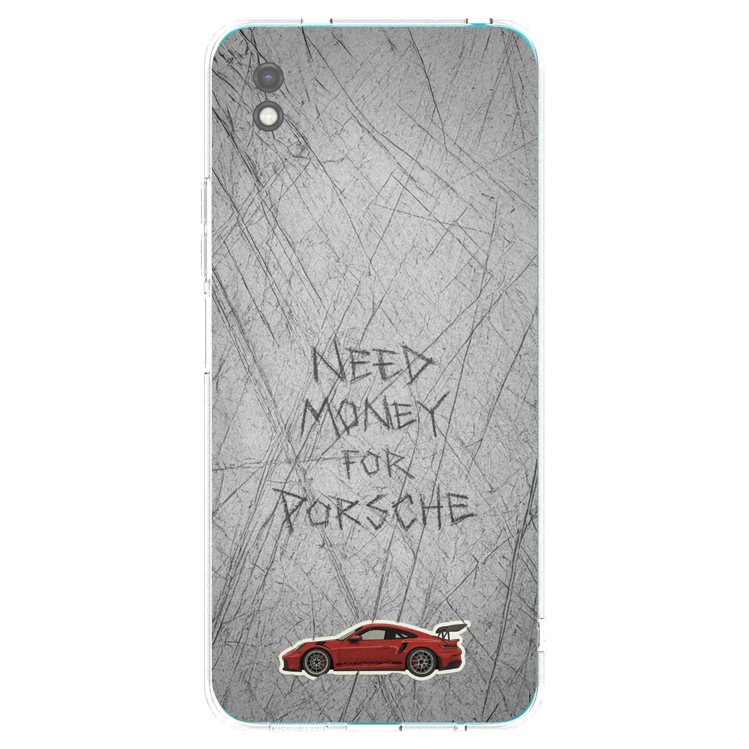 Picasee Μαύρη θήκη σιλικόνης για Xiaomi Redmi 9A - Garage Scratch