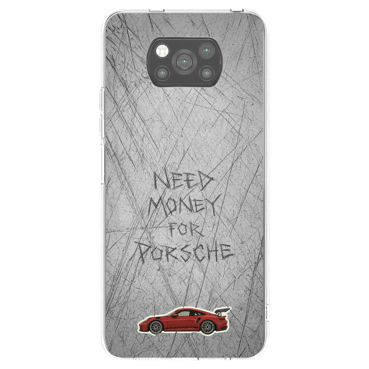 Picasee Μαύρη θήκη σιλικόνης για Xiaomi Poco X3 - Garage Scratch