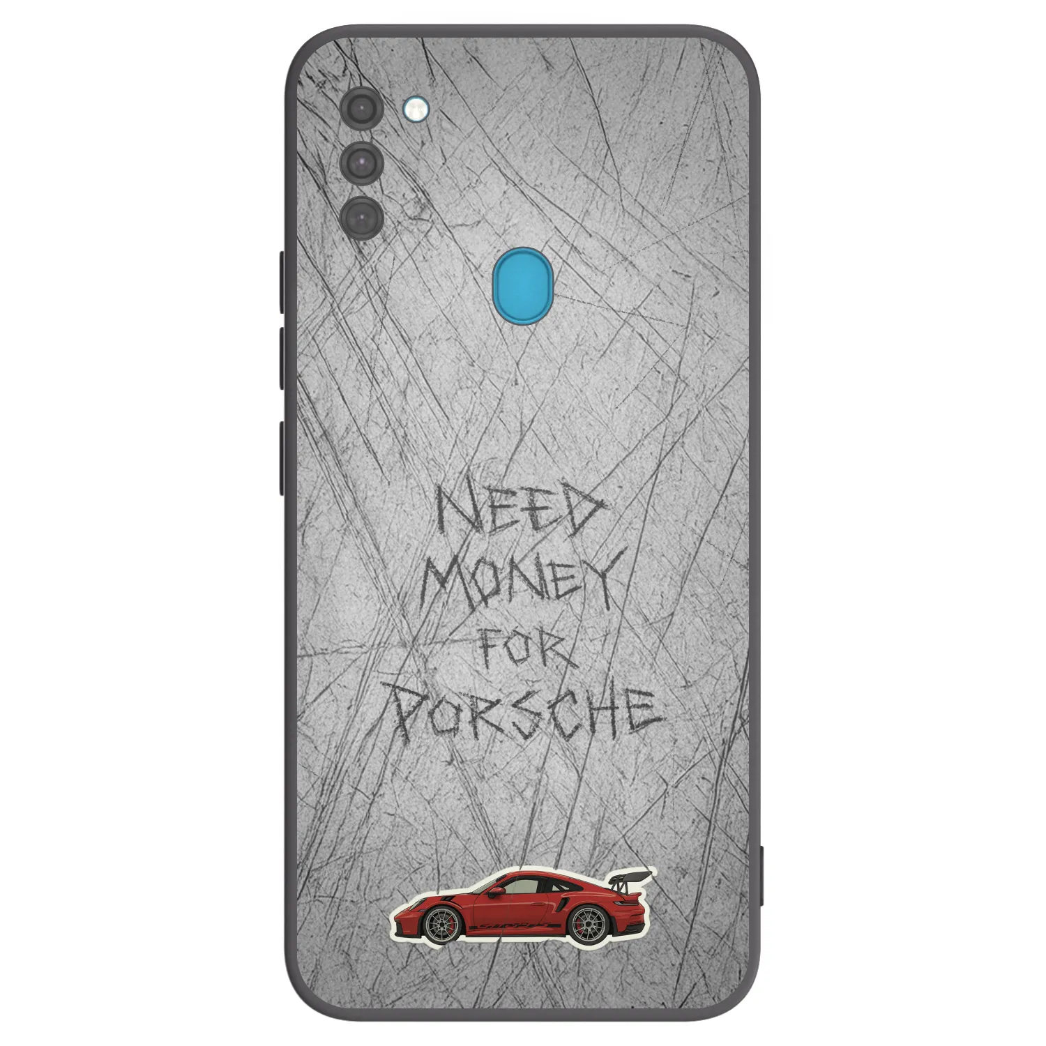 Picasee Μαύρη θήκη σιλικόνης για Samsung Galaxy M11 - Garage Scratch