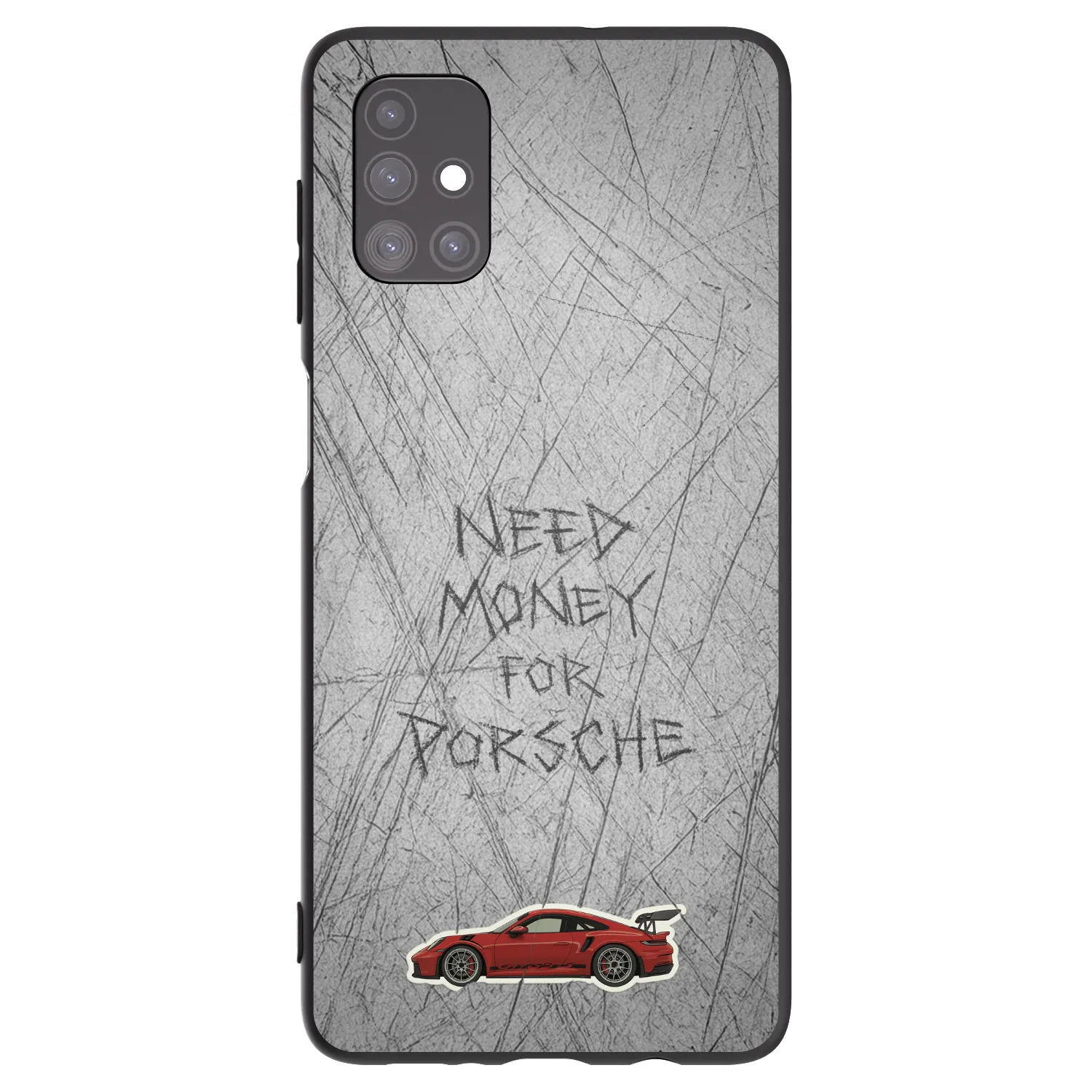 Picasee Μαύρη θήκη σιλικόνης για Samsung Galaxy M51 M515F - Garage Scratch