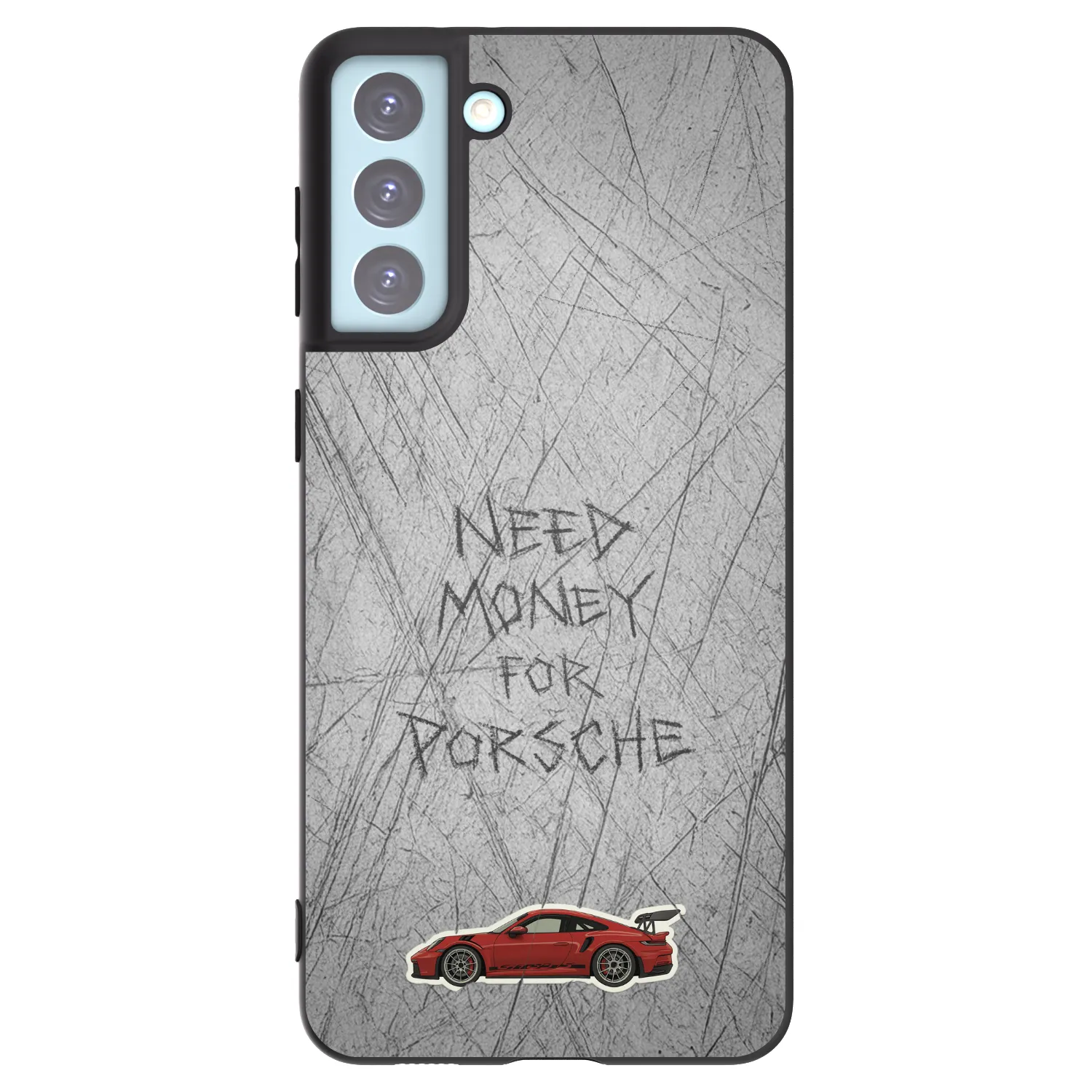 Picasee Μαύρη θήκη σιλικόνης για Samsung Galaxy S21+ 5G G996F - Garage Scratch