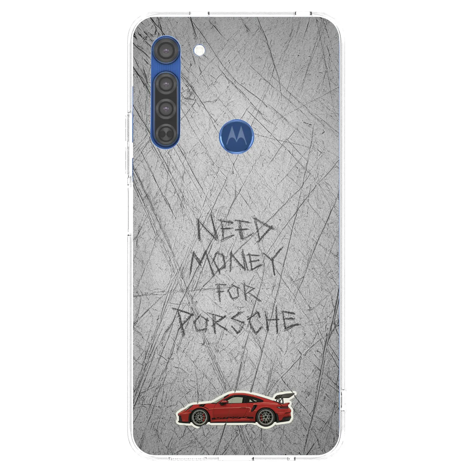 Picasee διαφανής θήκη σιλικόνης Motorola Moto G8 - Garage Scratch