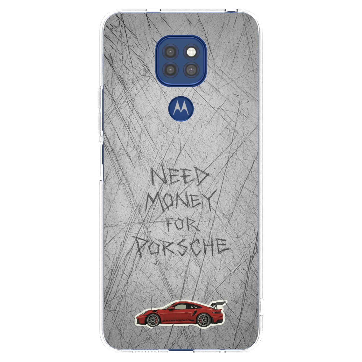 Picasee διαφανής θήκη σιλικόνης Motorola Moto G9 Play - Garage Scratch