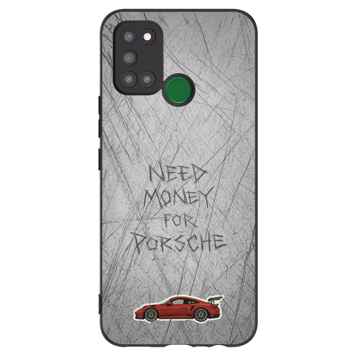 Picasee Μαύρη θήκη σιλικόνης για Realme 7i - Garage Scratch