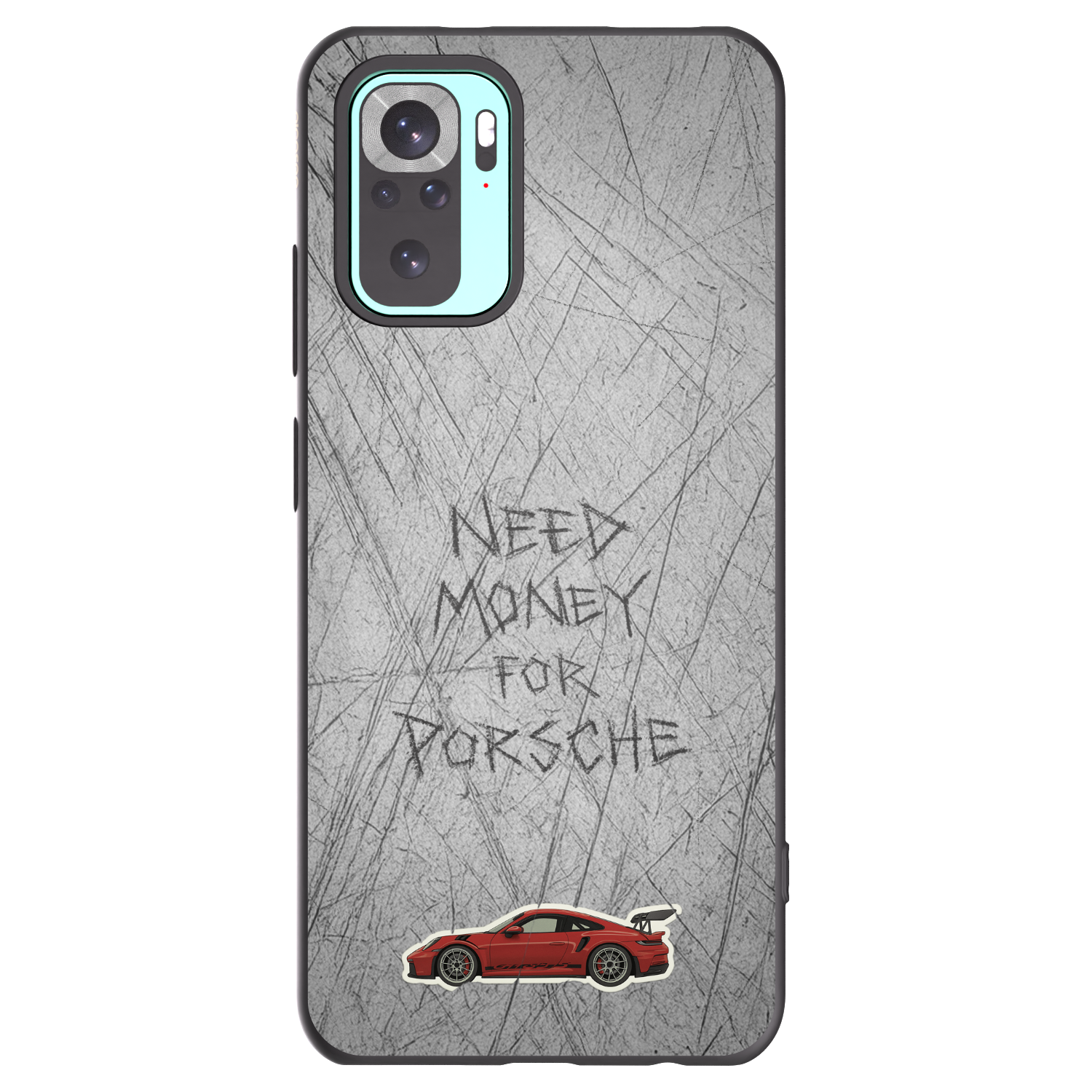 Picasee Μαύρη θήκη σιλικόνης για Xiaomi Redmi Note 10 Pro - Garage Scratch