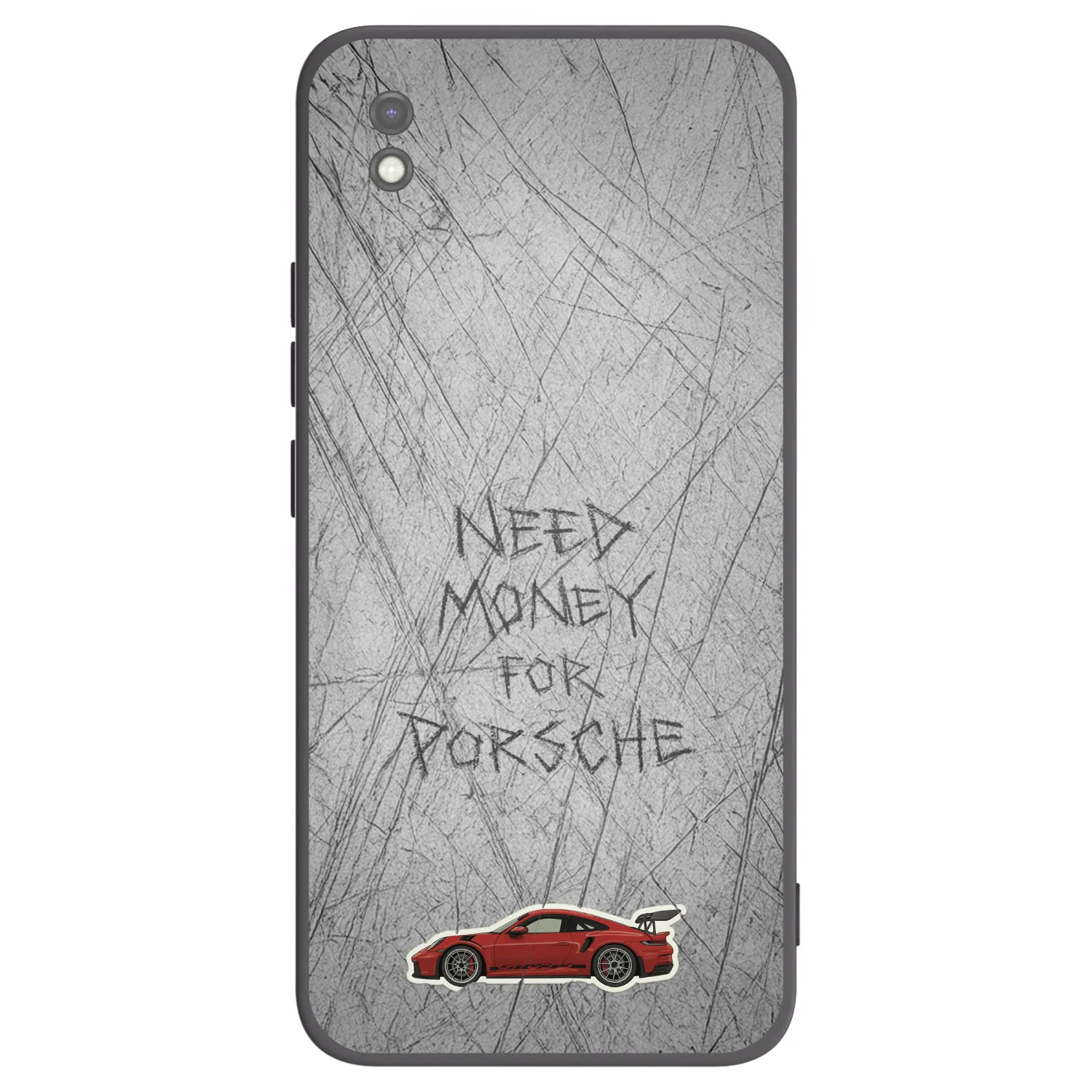 Picasee Μαύρη θήκη σιλικόνης για Xiaomi Redmi 9AT - Garage Scratch