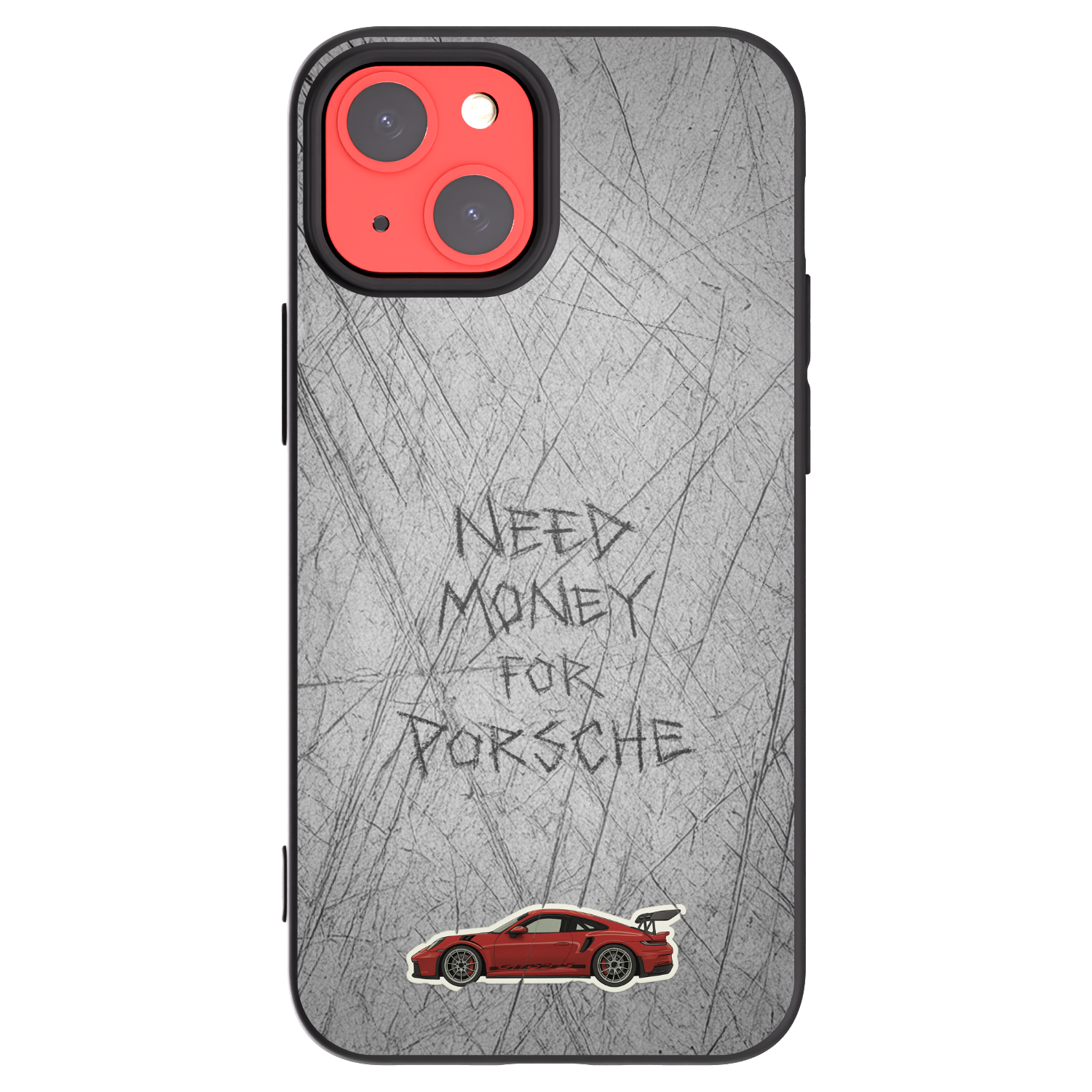 Picasee Μαύρη θήκη σιλικόνης για Apple iPhone 13 mini - Garage Scratch