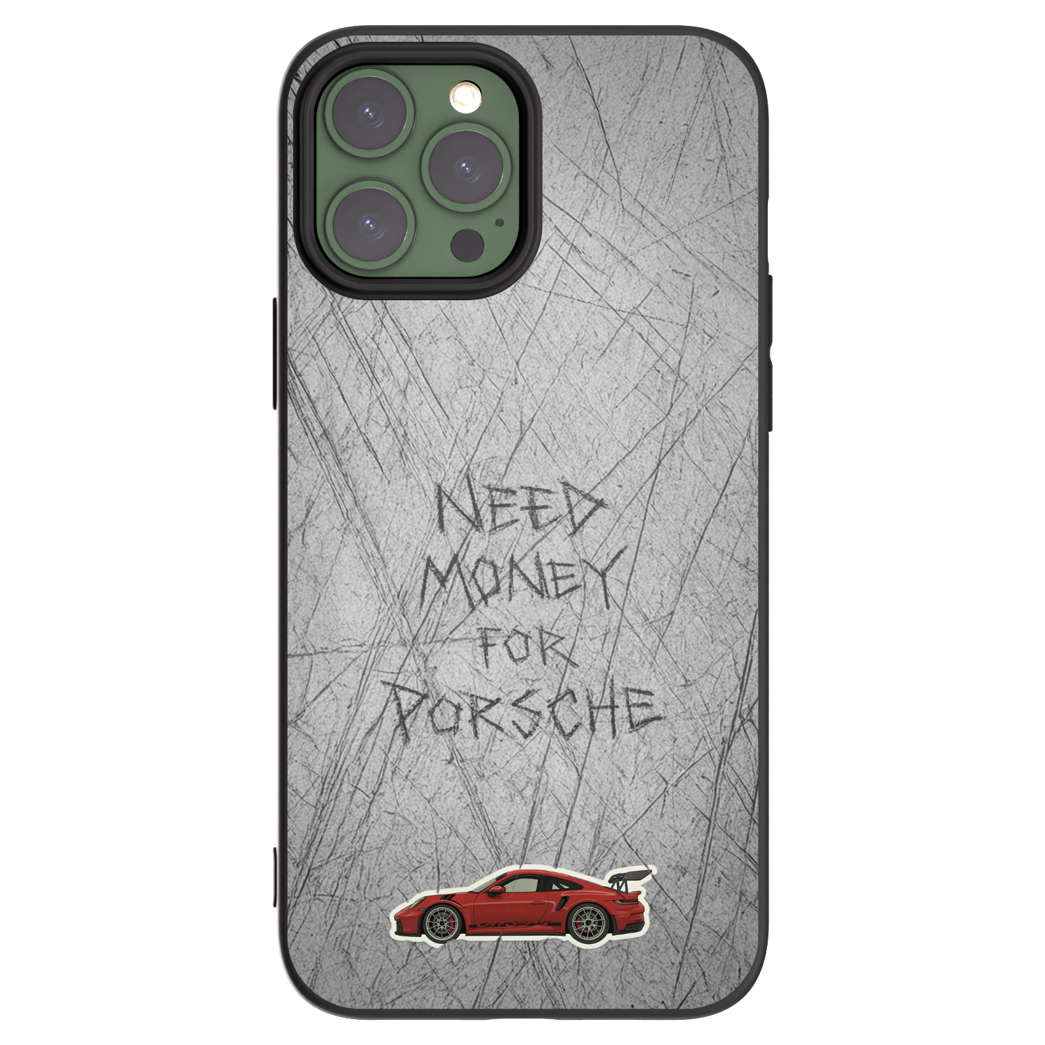 Picasee Μαύρη θήκη σιλικόνης για Apple iPhone 13 Pro Max - Garage Scratch