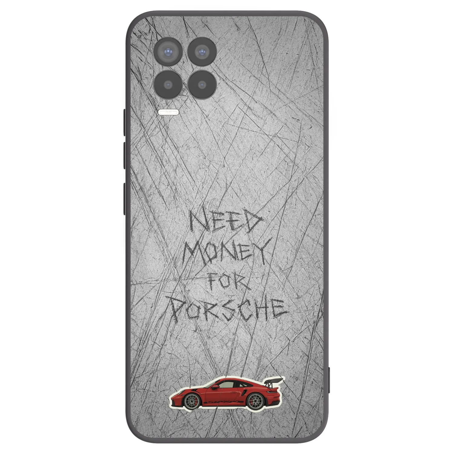 Picasee Μαύρη θήκη σιλικόνης για Realme 8 Pro - Garage Scratch