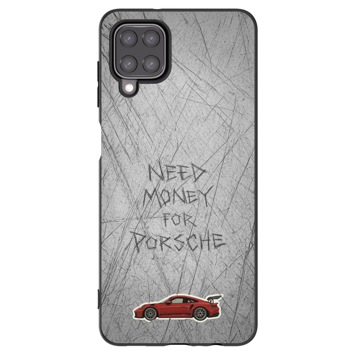 Picasee Μαύρη θήκη σιλικόνης για Samsung Galaxy M12 M127F - Garage Scratch