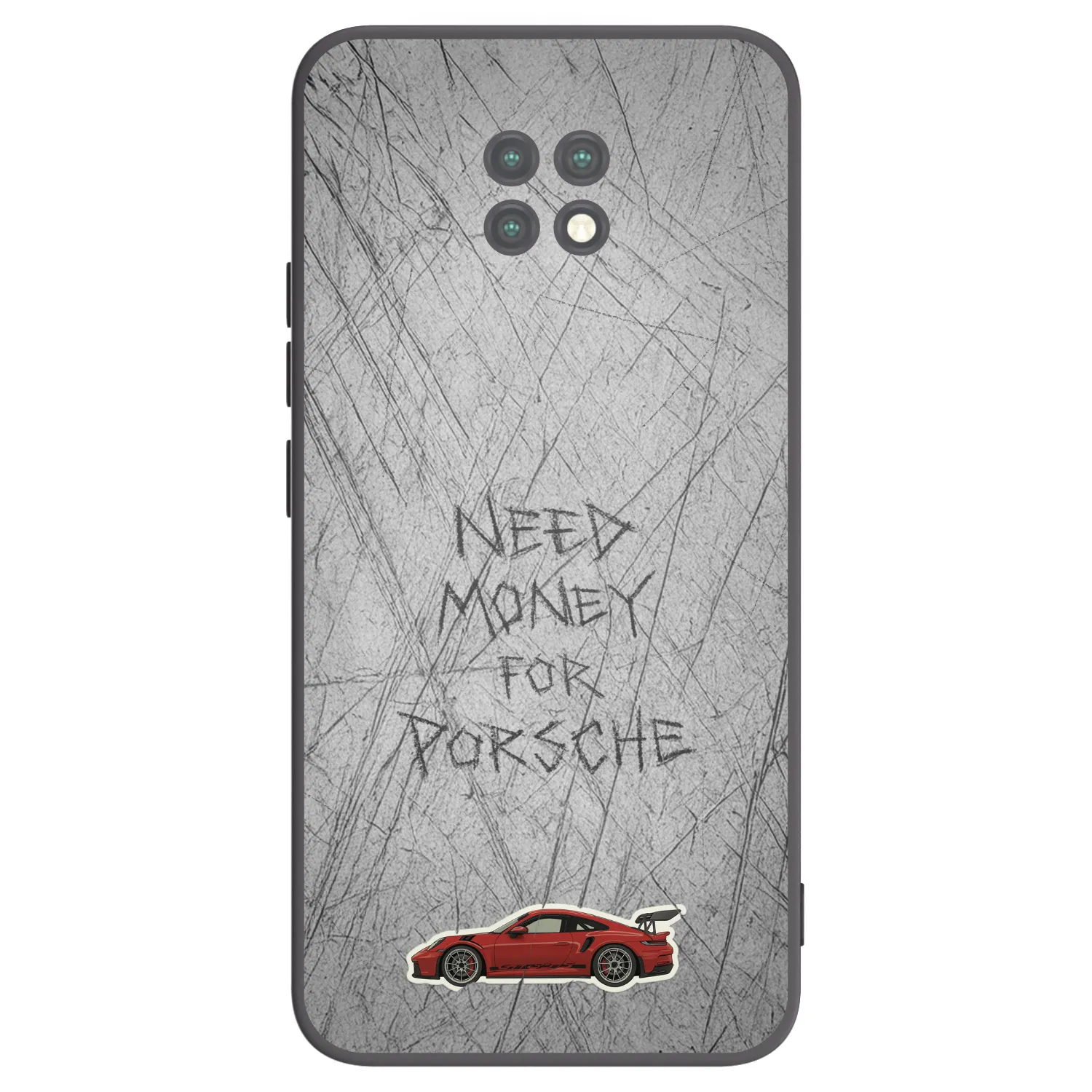 Picasee Μαύρη θήκη σιλικόνης για Xiaomi Redmi Note 9T - Garage Scratch