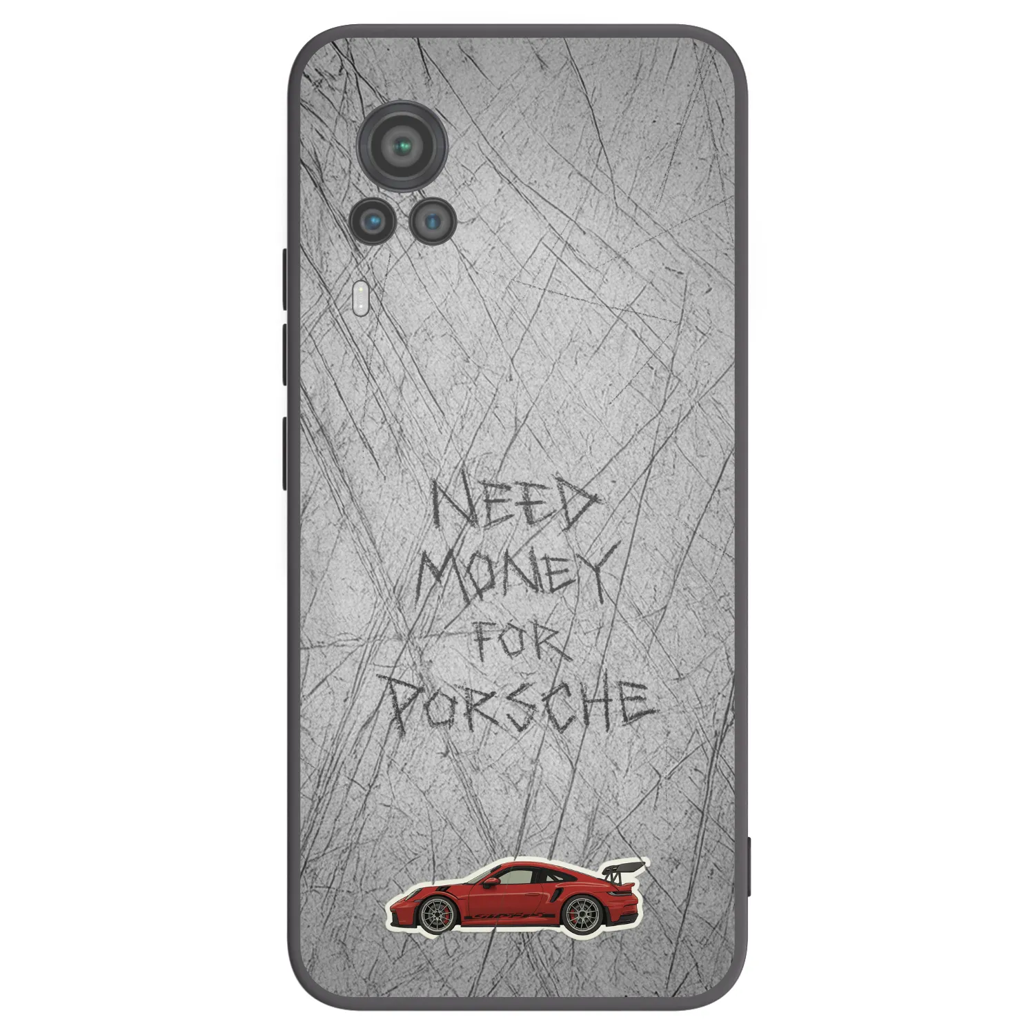Picasee Μαύρη θήκη σιλικόνης για Vivo X60 Pro 5G - Garage Scratch