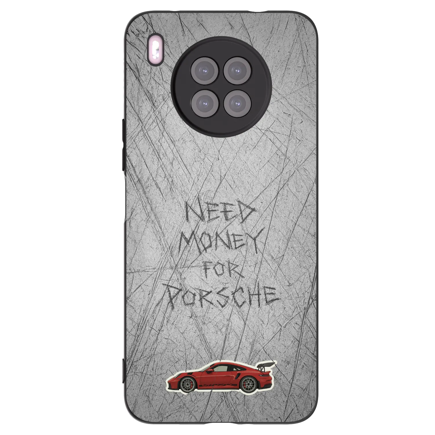 Picasee Μαύρη θήκη σιλικόνης για Huawei Nova 8i - Garage Scratch