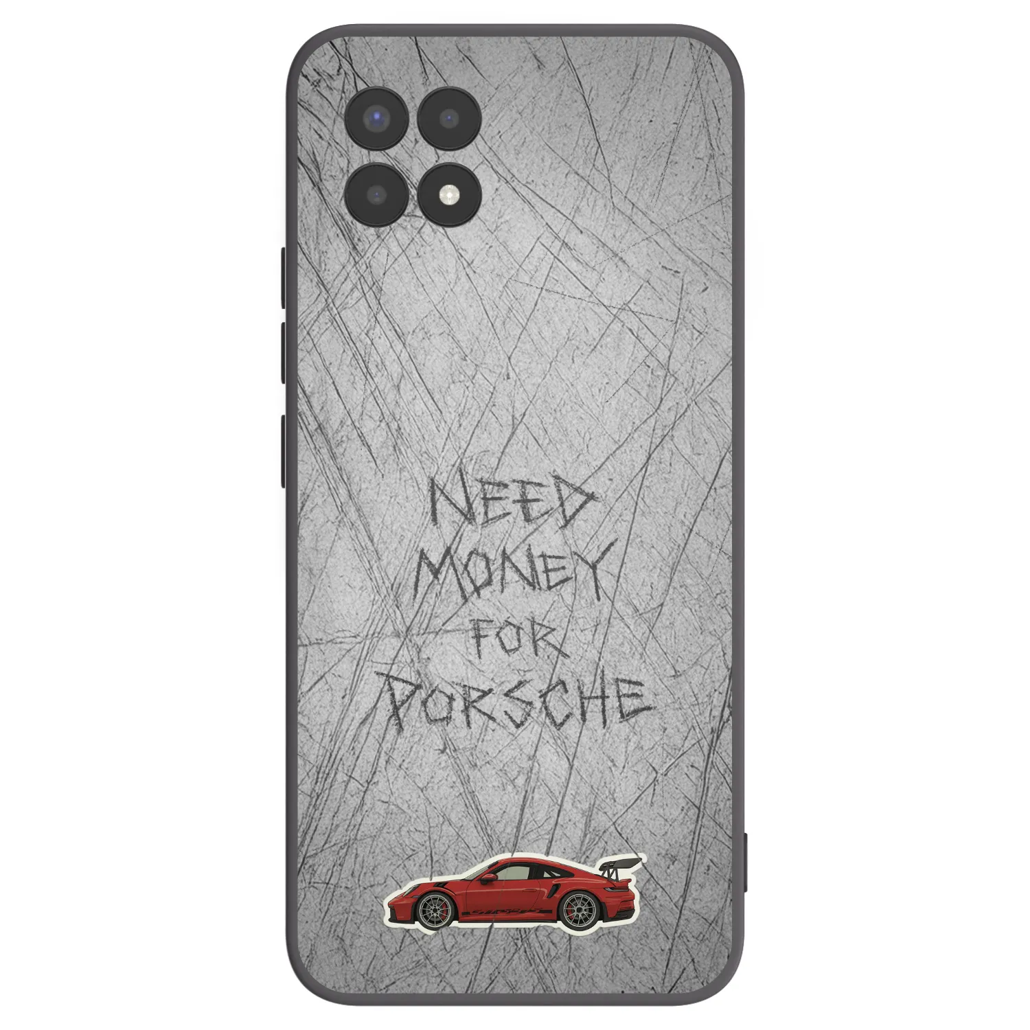 Picasee Μαύρη θήκη σιλικόνης για Realme 8i - Garage Scratch