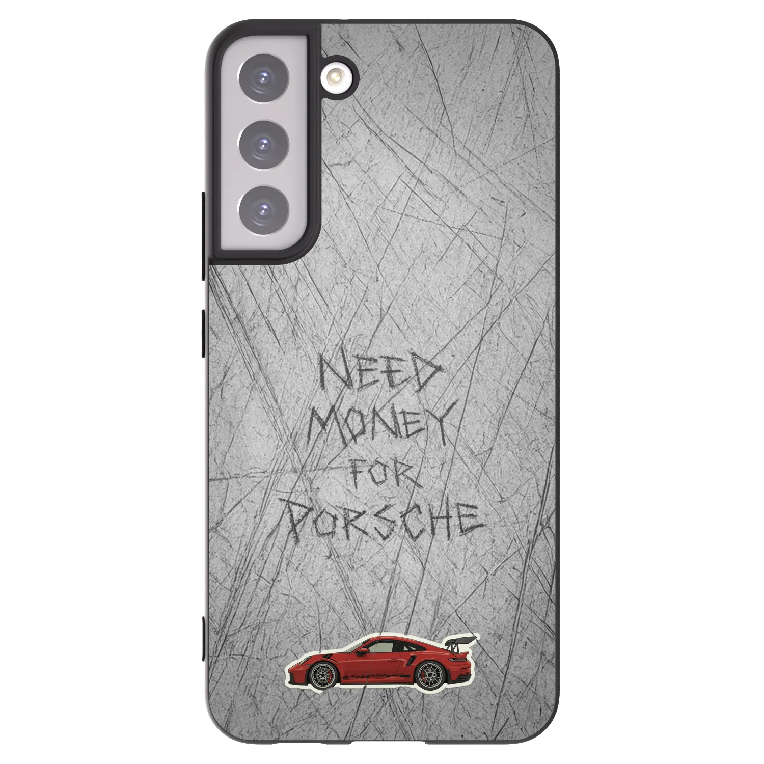 Picasee Μαύρη θήκη σιλικόνης για Samsung Galaxy S22+ 5G - Garage Scratch