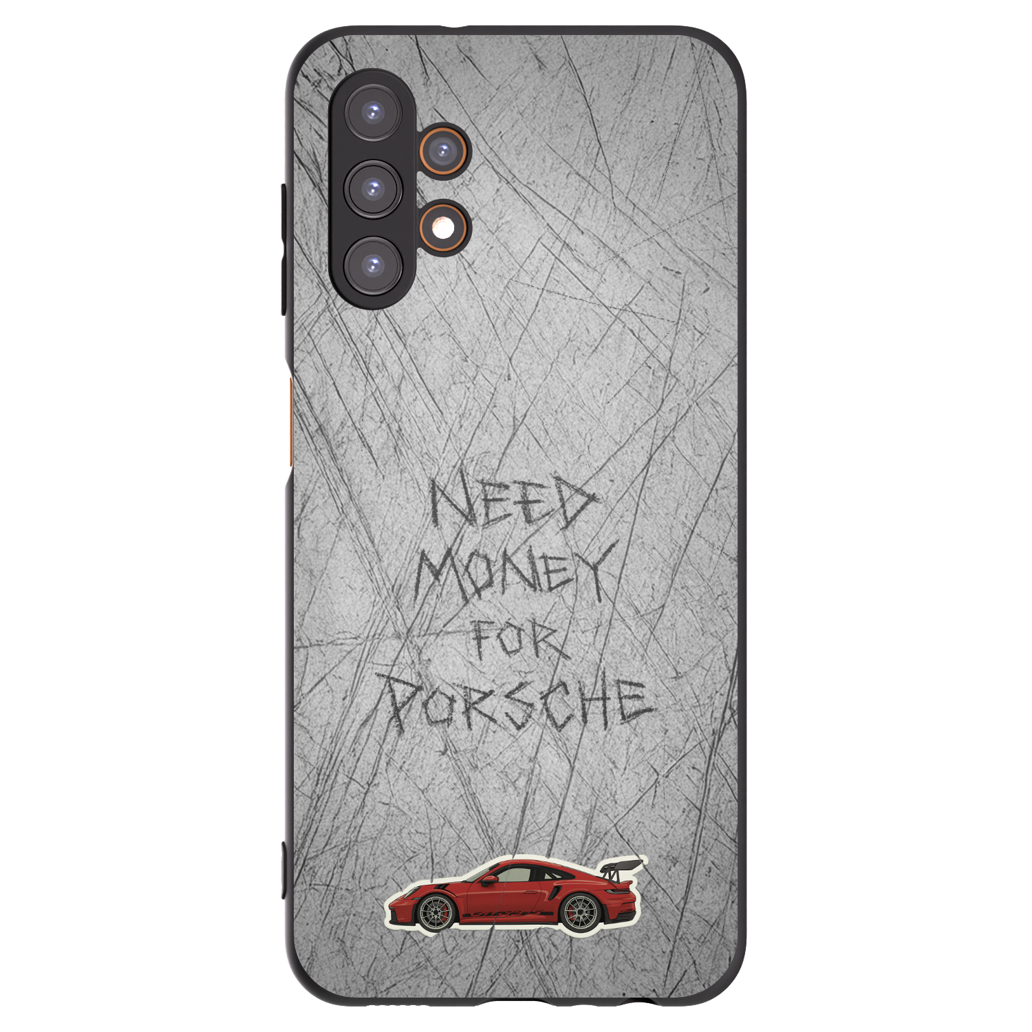 Picasee Μαύρη θήκη σιλικόνης για Samsung Galaxy A13 4G A135 - Garage Scratch