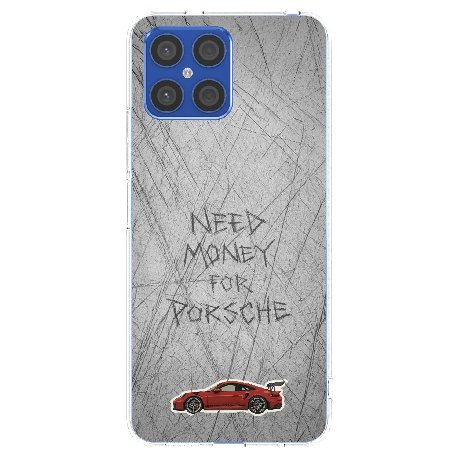Picasee διαφανής θήκη σιλικόνης Honor X8 4G - Garage Scratch