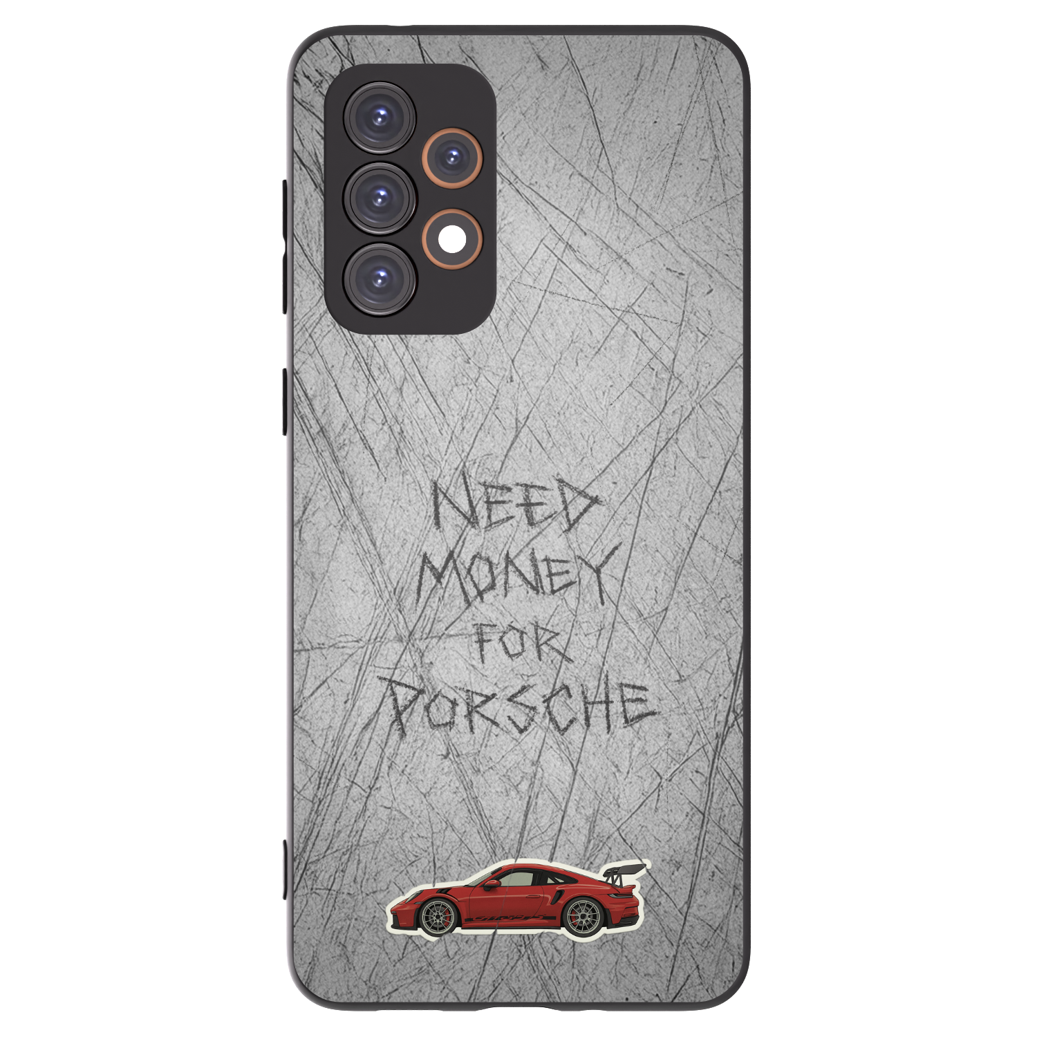 Picasee Μαύρη θήκη σιλικόνης για Samsung Galaxy A33 5G A336 - Garage Scratch