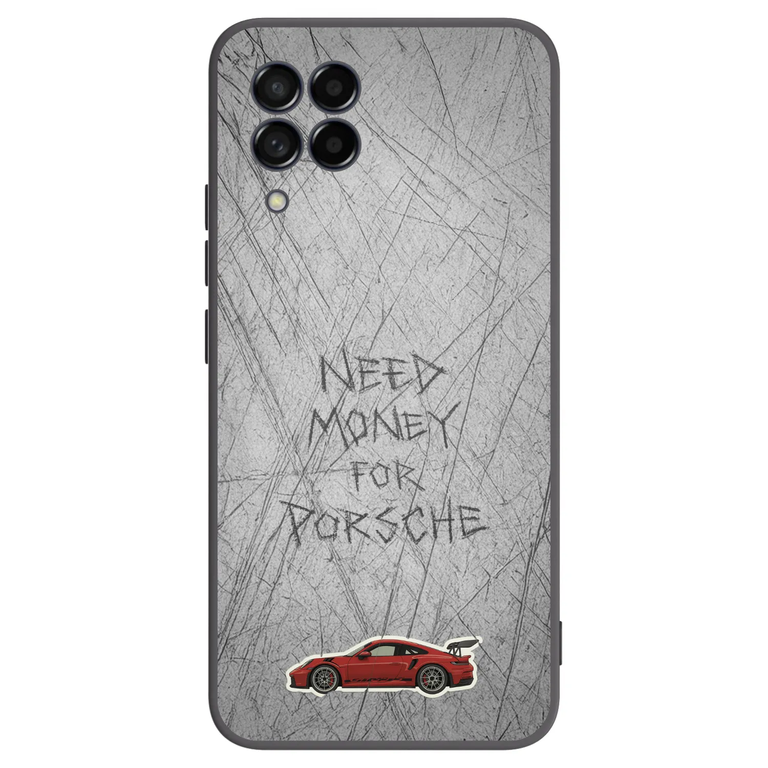 Picasee Μαύρη θήκη σιλικόνης για Samsung Galaxy M53 5G - Garage Scratch