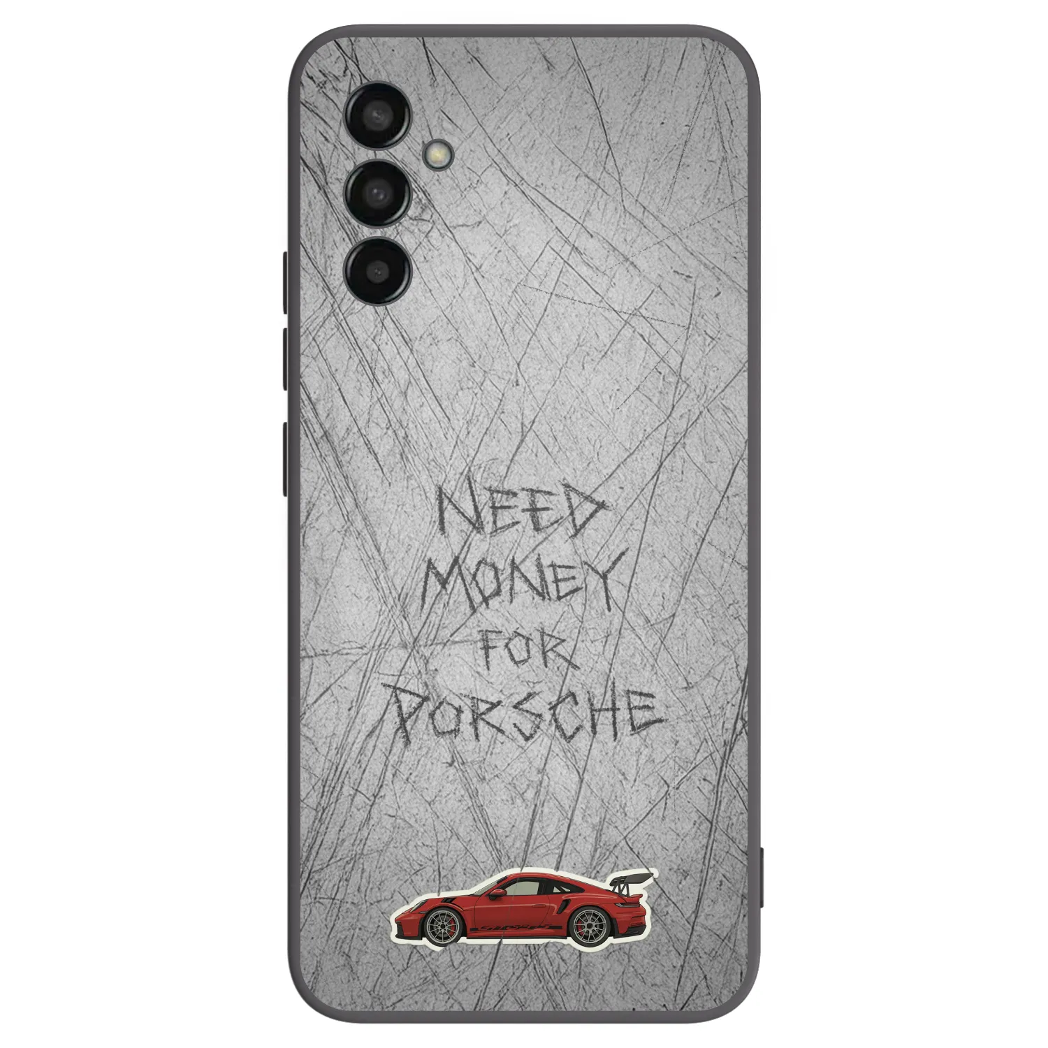 Picasee Μαύρη θήκη σιλικόνης για Samsung Galaxy M13 M135F - Garage Scratch