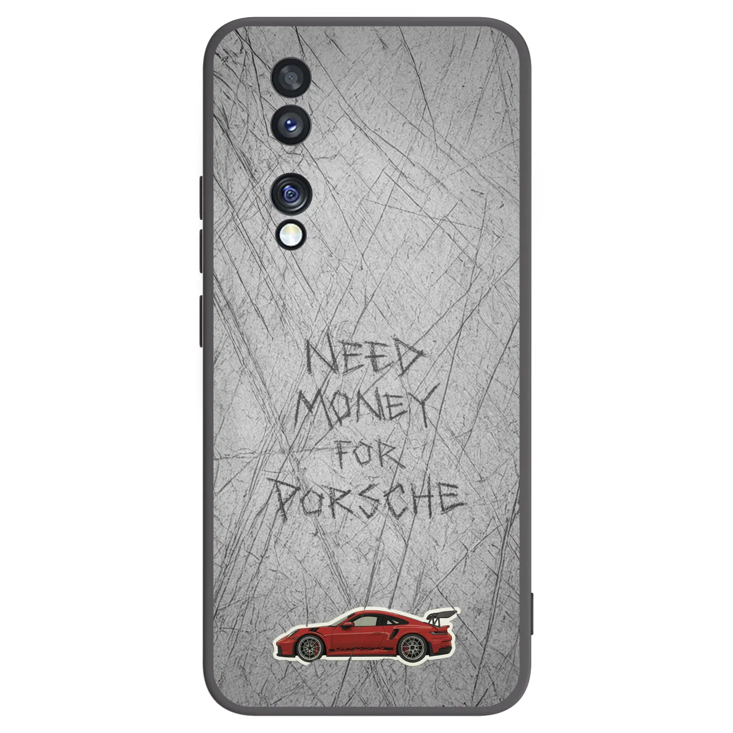 Picasee Μαύρη θήκη σιλικόνης για Honor 70 - Garage Scratch