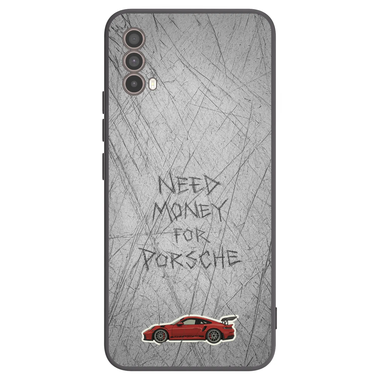 Picasee Μαύρη θήκη σιλικόνης για Motorola Moto E40 - Garage Scratch